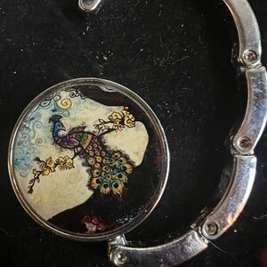Peacock Design purse hanger